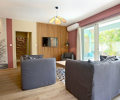 Le coin salon - Villa Kaz Vavang